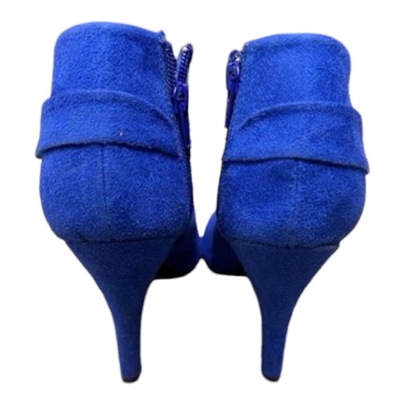 Miss Bisou Blue Suede Ankle Wrap Heels | Size 7.5 - Picture 2 of 6
